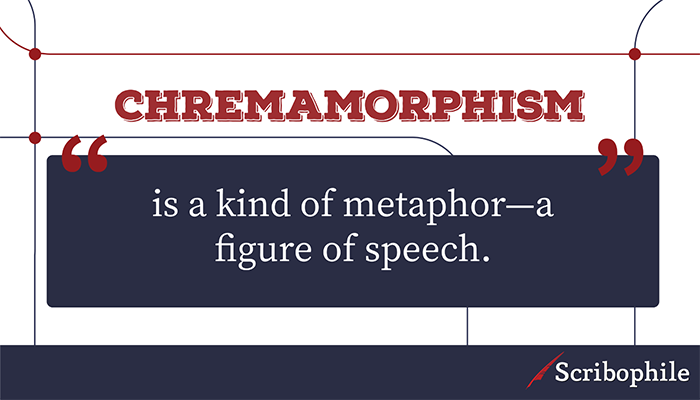 Chremamorphism is a kind of metaphor—a figure of speech.